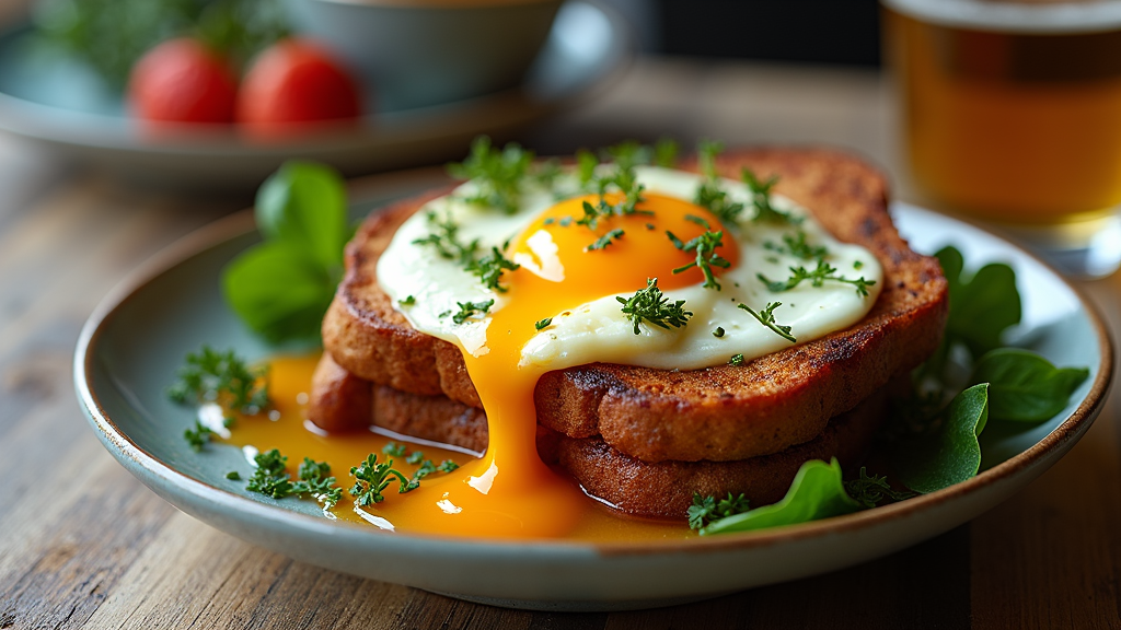 Savory French Toast with Herb Infused Eggs