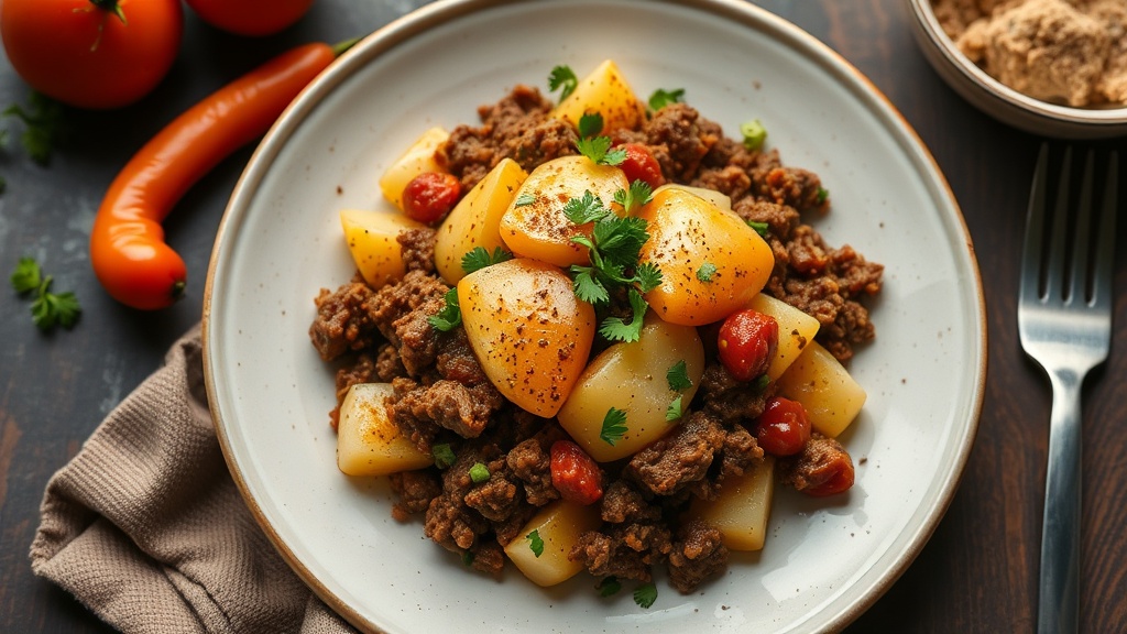 Savory Ground Beef and Potato Casserole