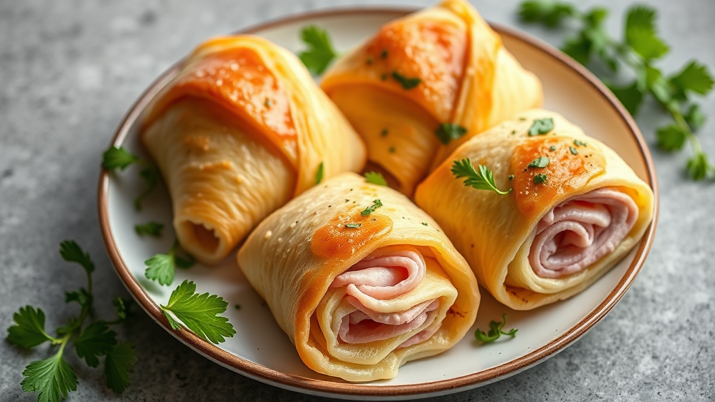 Savory Ham and Cheese Crescent Roll-Ups