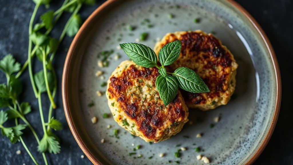 Savory Herb-Crusted Quinoa Cakes