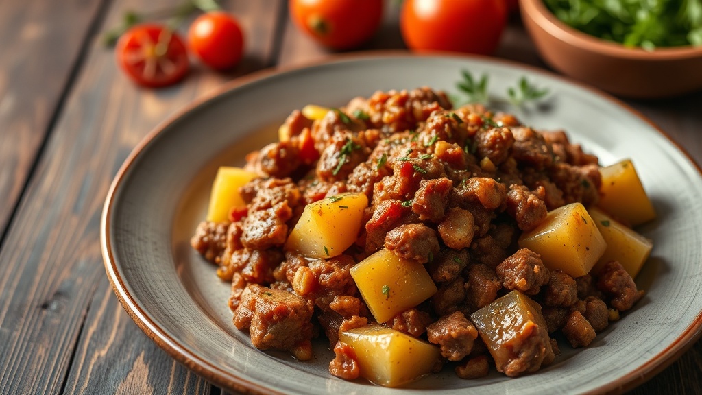 Savory Minced Beef and Potato Casserole