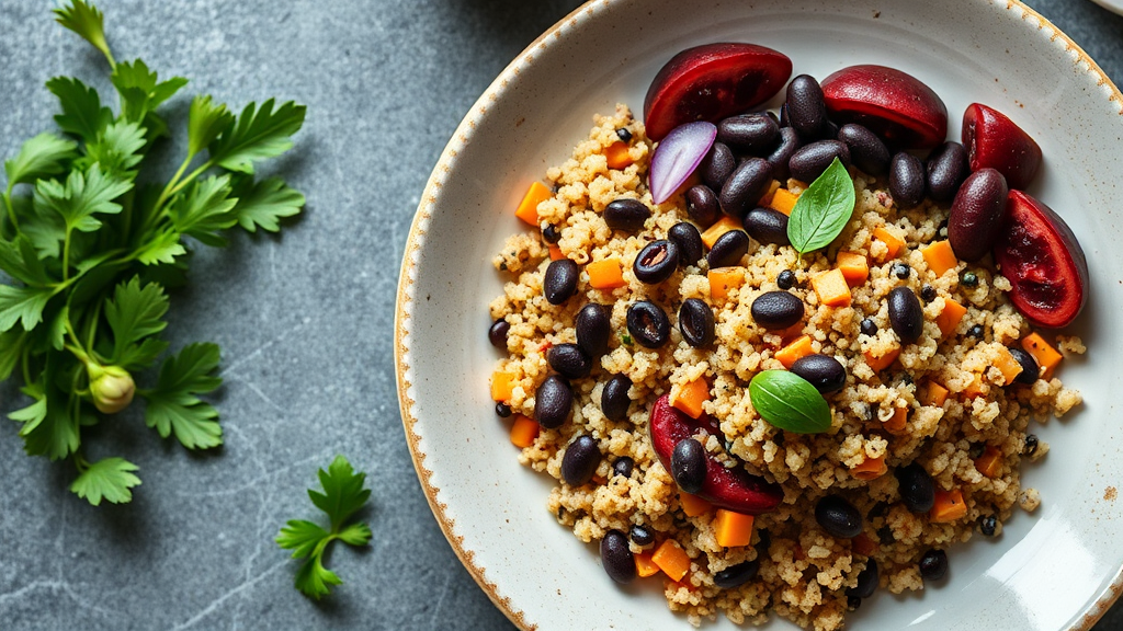 Savory Quinoa and Black Bean Bowl