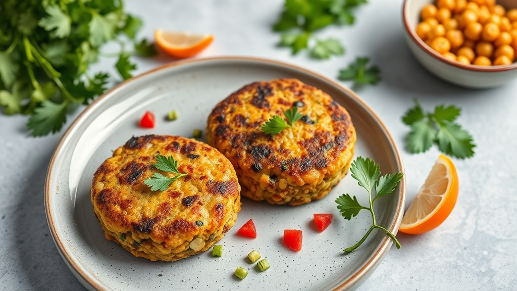 Savory Quinoa and Chickpea Patties