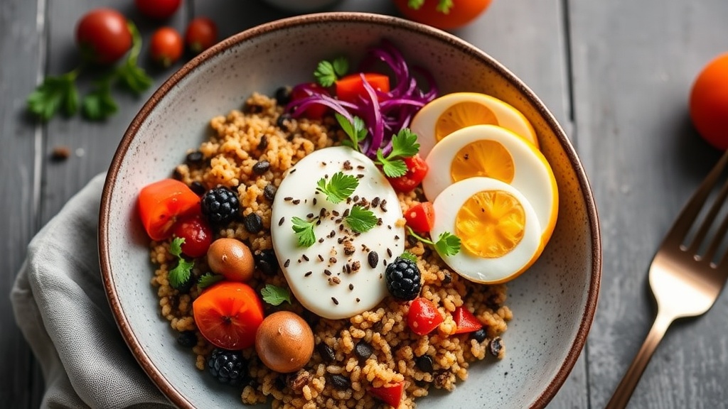Savory Quinoa Breakfast Bowl