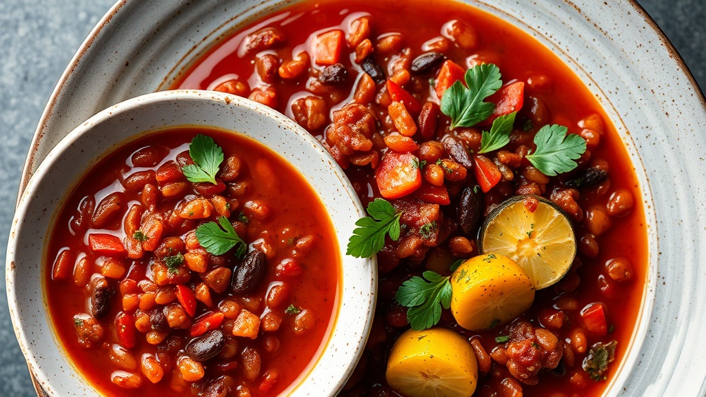 Savory Red Lentil and Zucchini Stew