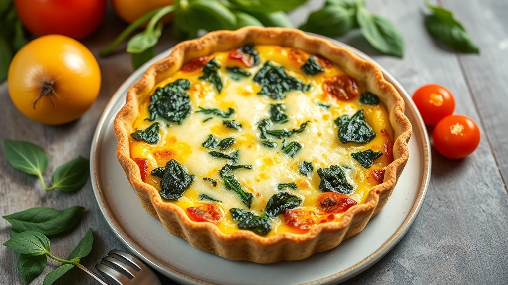 Savory Spinach and Cheese Quiche