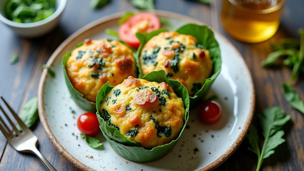 Savory Spinach and Feta Breakfast Muffins