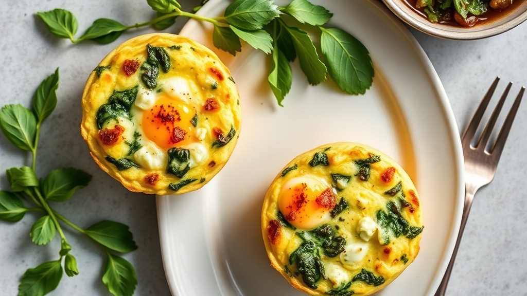 Savory Spinach and Feta Egg Muffins