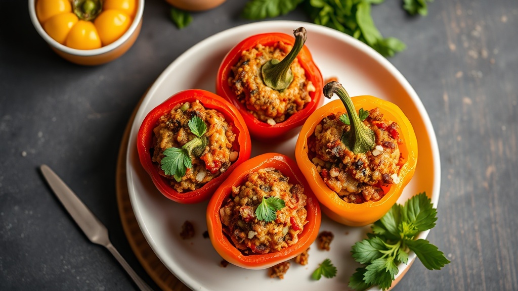 Savory Stuffed Bell Peppers