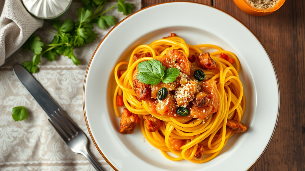 Savory Sweet Potato and Spaghetti Squash Bake