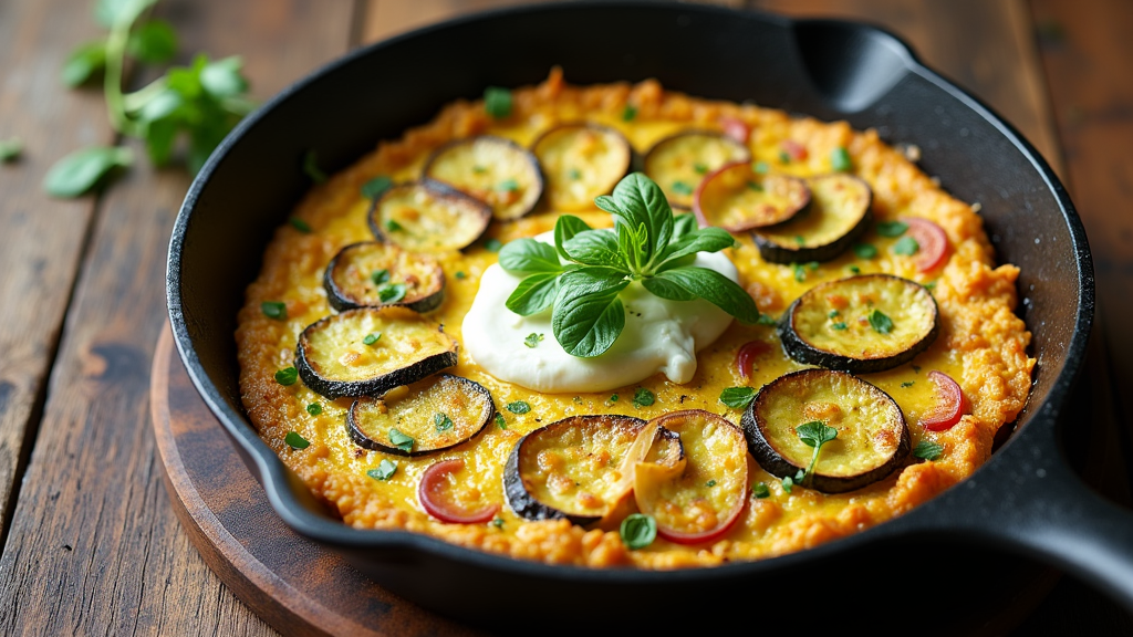 Savory Zucchini and Cottage Cheese Frittata