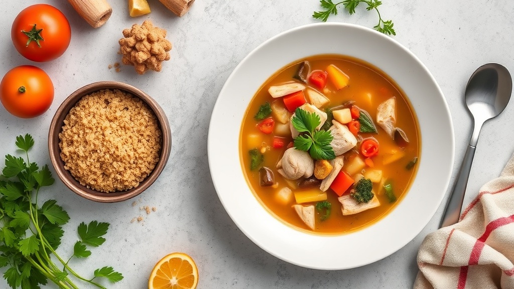 Seasonal Vegetable Chicken Soup