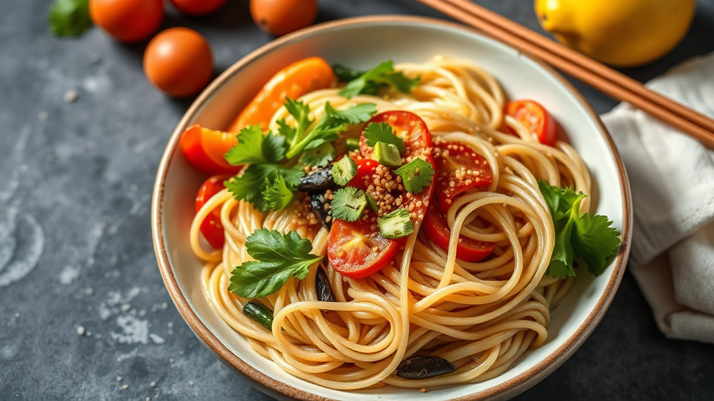 Sesame Soy Noodles with Vegetables