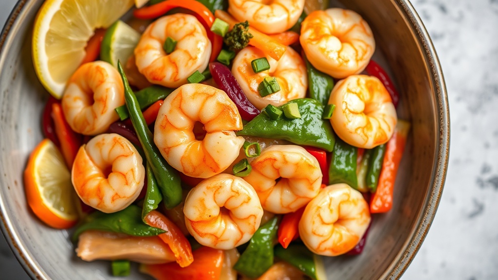 Shrimp and Frozen Vegetable Stir-Fry