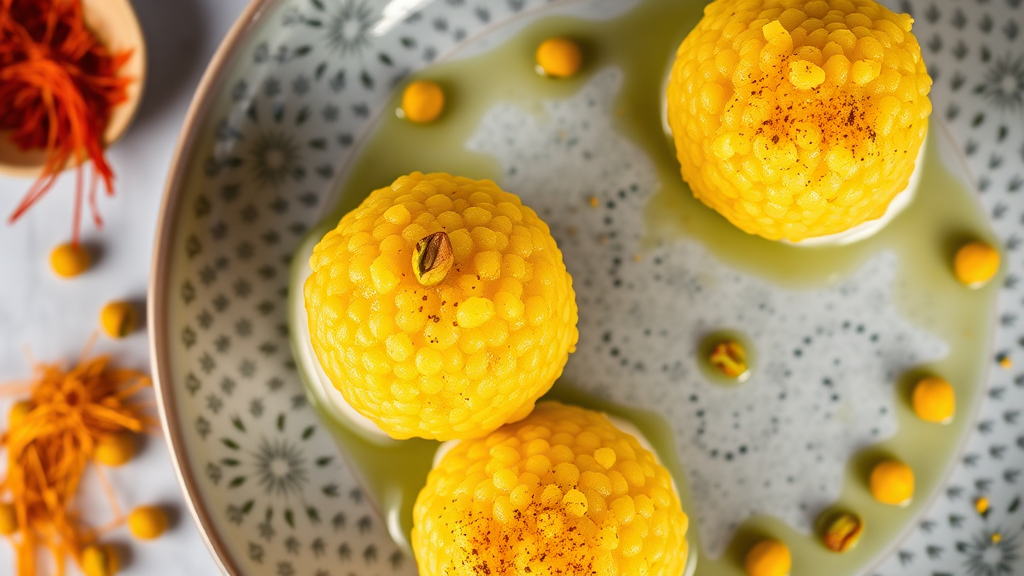 Sicilian Arancini with Saffron and Pistachio