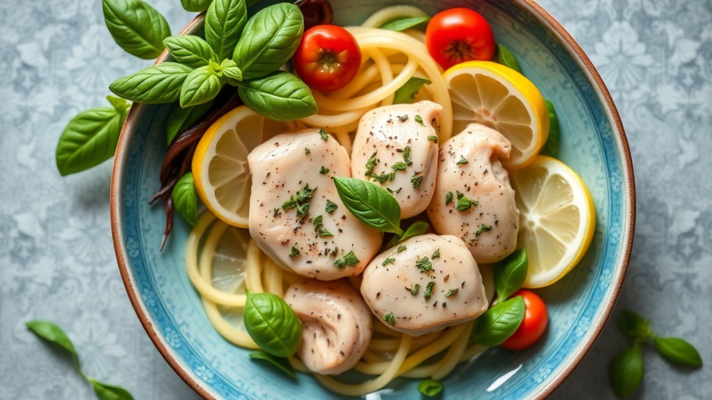 Sky Blue Lemon Basil Chicken
