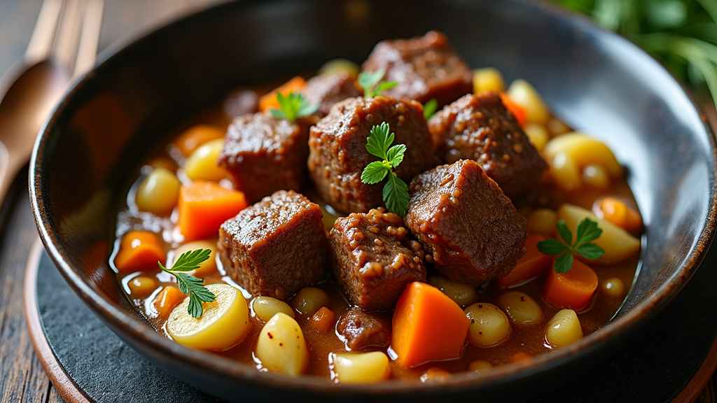 Slow Cooker Corned Beef Stew with Vegetables