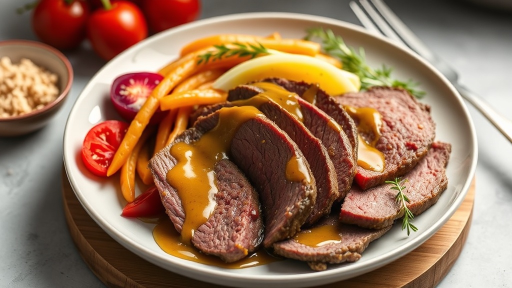 Slow Cooker Corned Beef with Honey Mustard Glaze