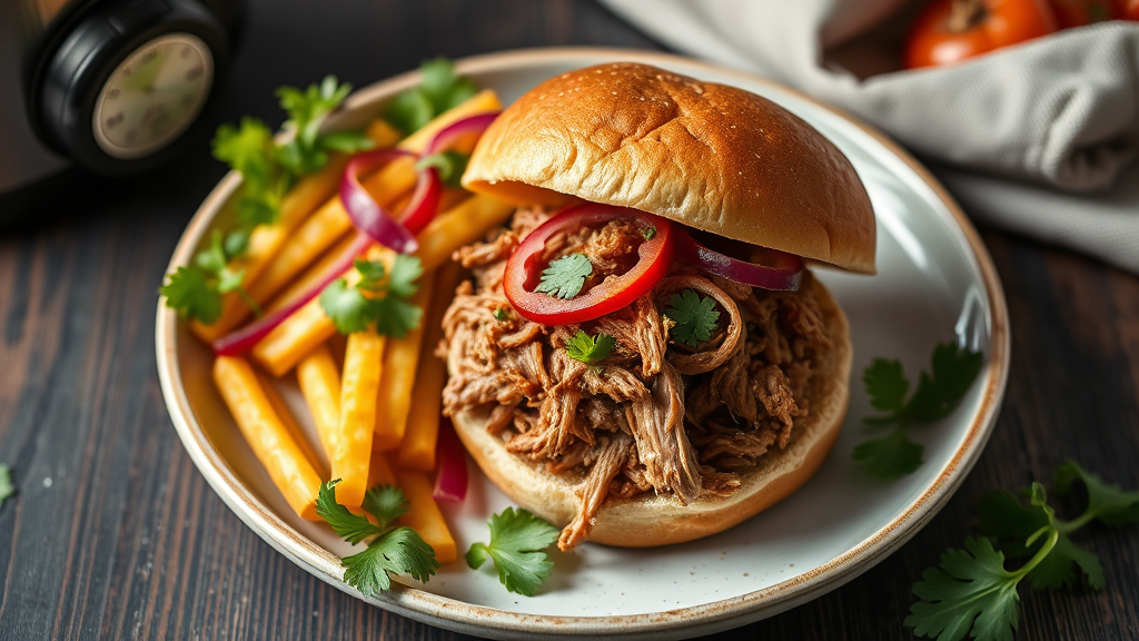 Slow Cooker Pulled Pork Sandwiches