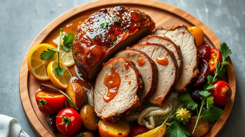 Slow-Cooked Pork Butt with Maple-Mustard Glaze