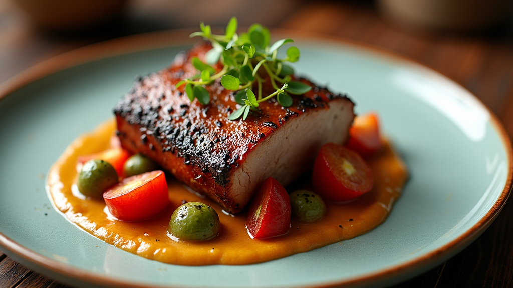 Slow-Roasted Boneless Pork Shoulder with Maple-Mustard Glaze