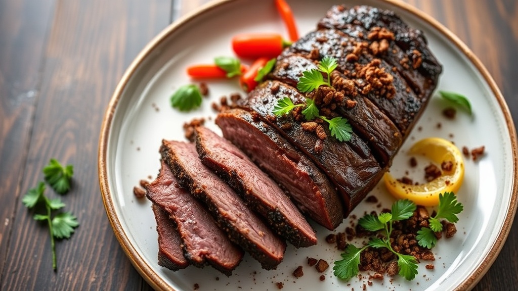 Smoked Brisket with Coffee-Chipotle Rub