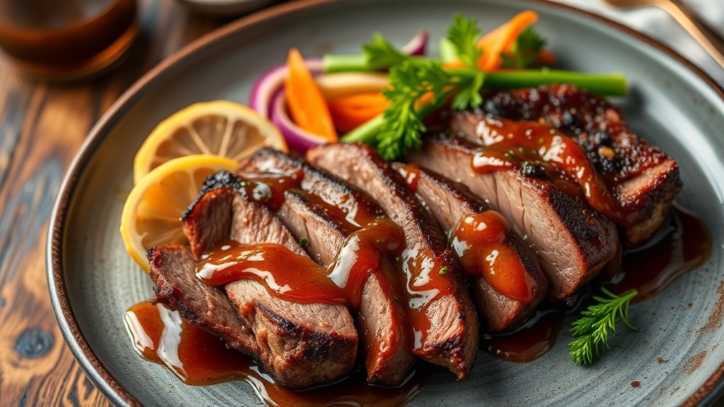 Smoked Brisket with Maple Chipotle Glaze