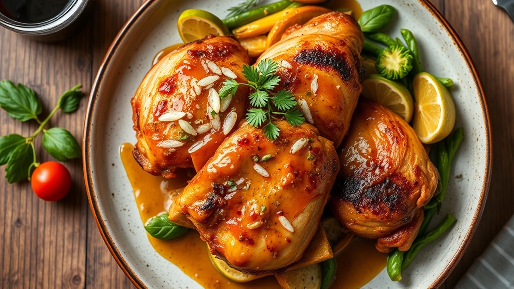 Smoked Chicken with Maple-Mustard Glaze
