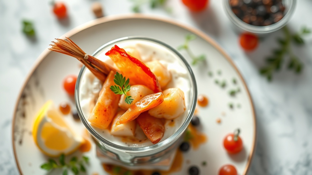 Smoked Seafood Yogurt Parfait