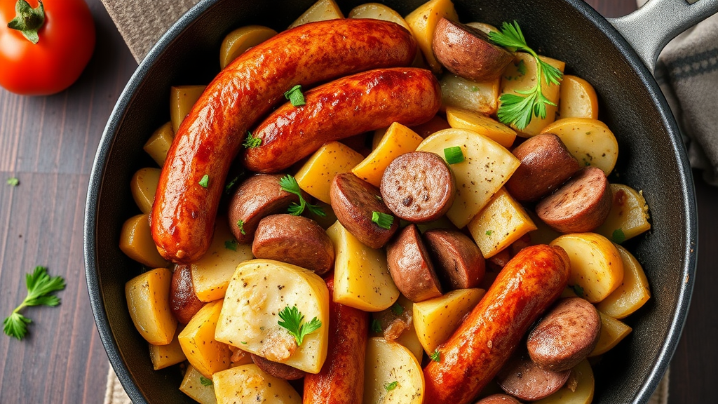 Smoky Sausage and Potato Skillet