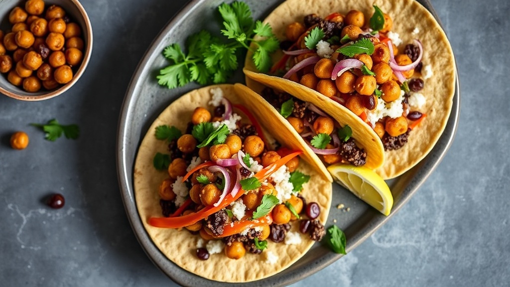Smoky Smashed Chickpea Tacos