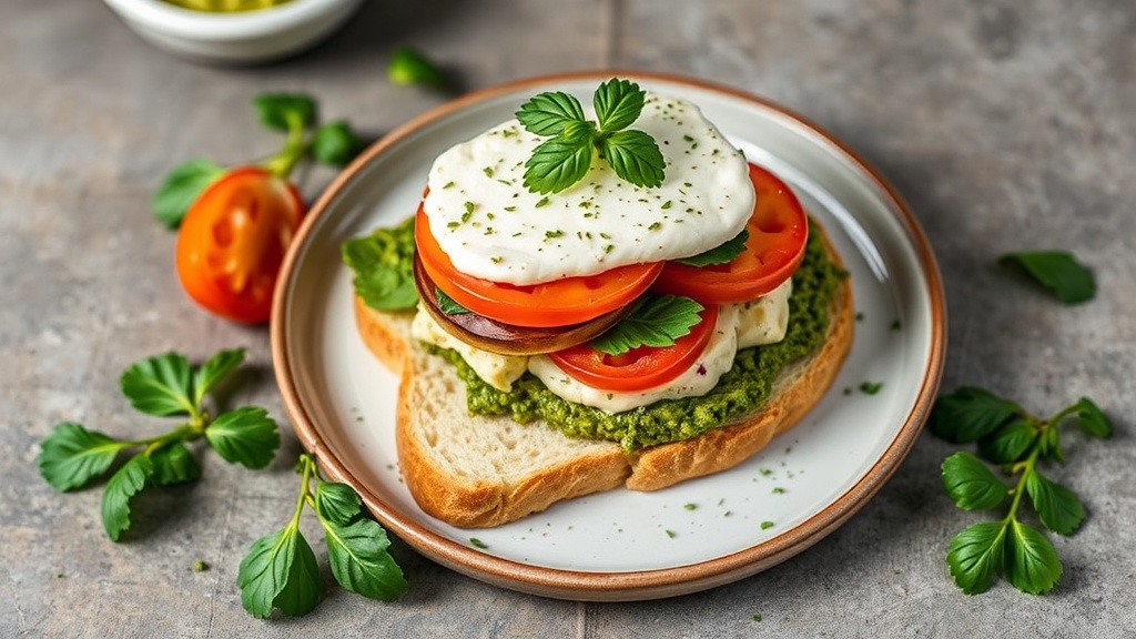 Sourdough BLT with Garlic Herb Goat Cheese and Pesto