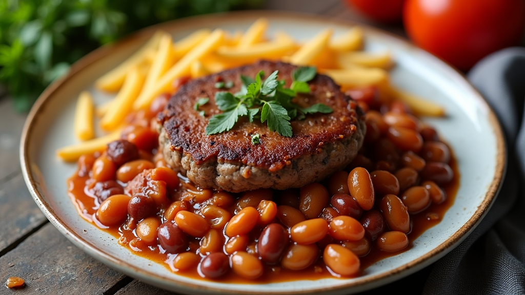 Southern Baked Beans with Hamburger