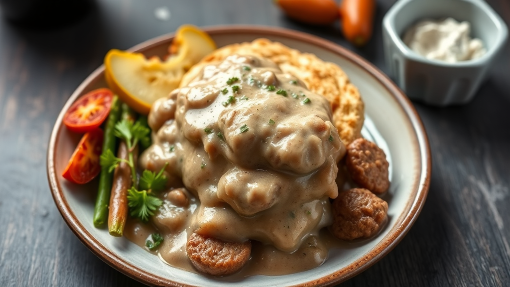 Southern Biscuit and Sausage Gravy