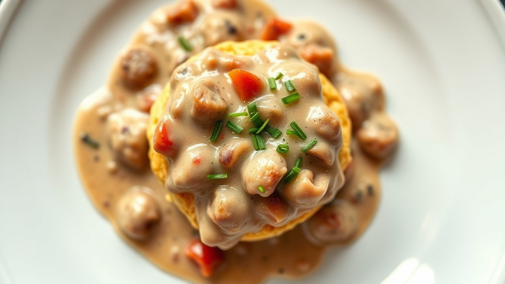Southern Biscuit and Sausage Gravy with a Twist