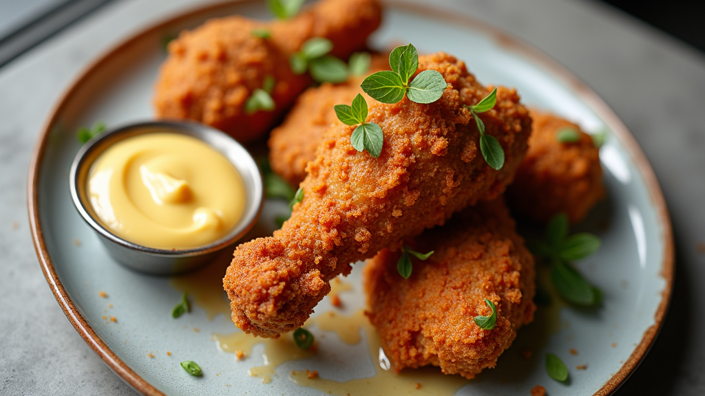 Southern Fried Chicken with Honey Butter (Creative Twist)
