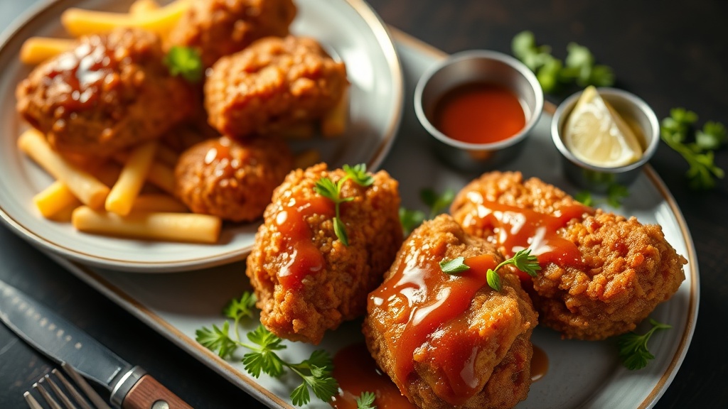 Southern Fried Chicken with Honey-Chili Glaze