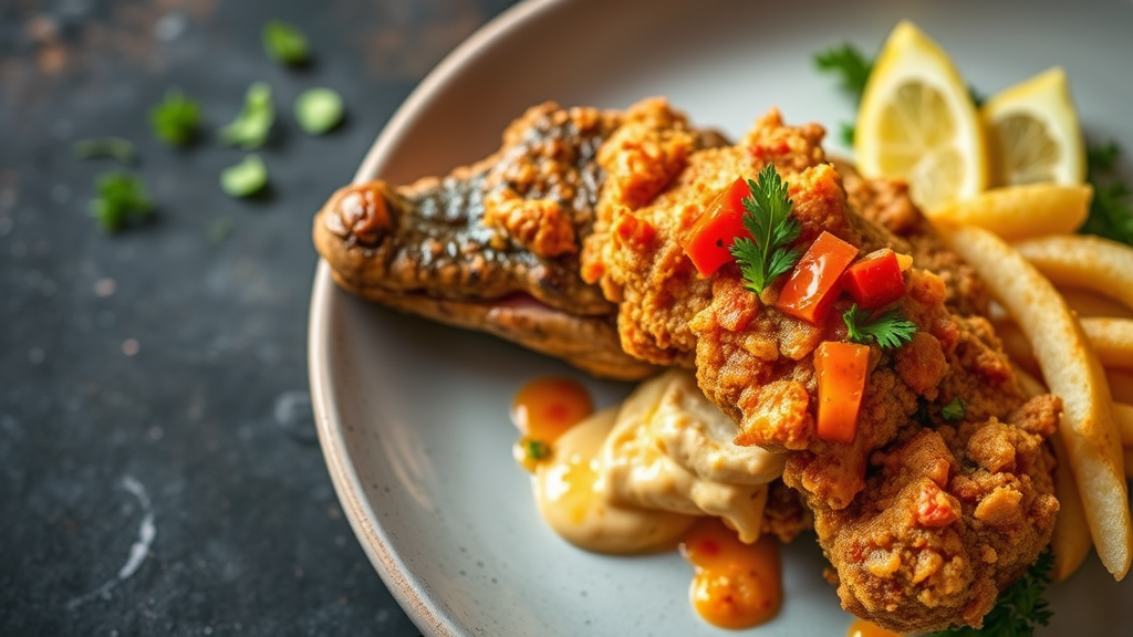 Southern Fried Gator with Spicy Remoulade