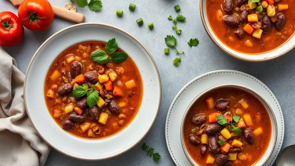 Southwestern Bison and Bean Soup
