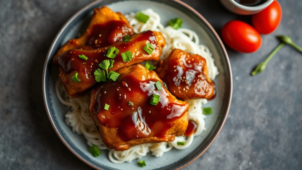 Soy Sauce and Brown Sugar Glazed Chicken