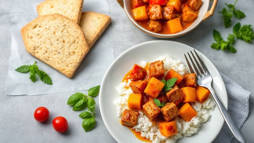 Soya Chunks Tomato Curry