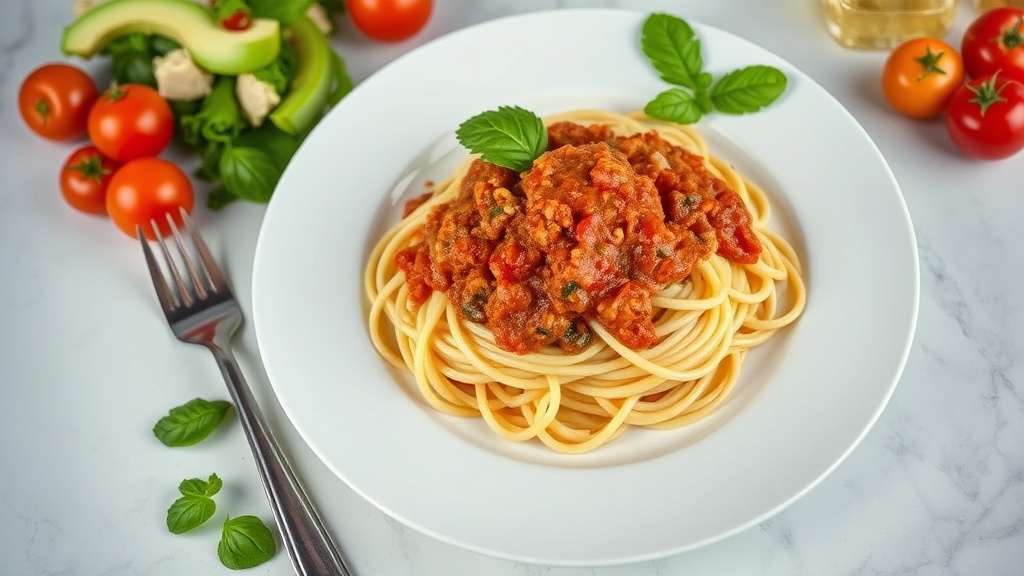 Spaghetti Bolognese with Side Salad