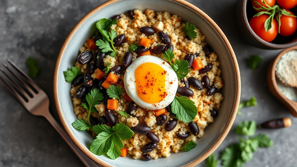 Spiced Black Bean & Quinoa Bowl