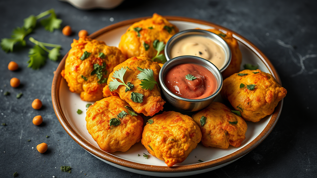 Spiced Chickpea and Spinach Pakoras