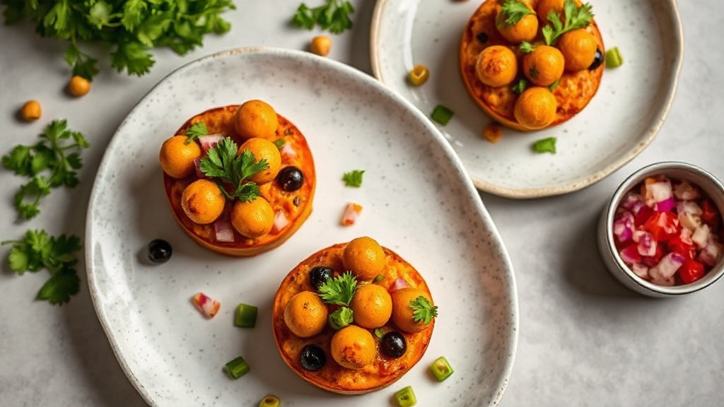 Spiced Chickpea and Sweet Potato Tikki