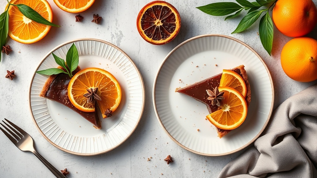 Spiced Chocolate Orange Tart