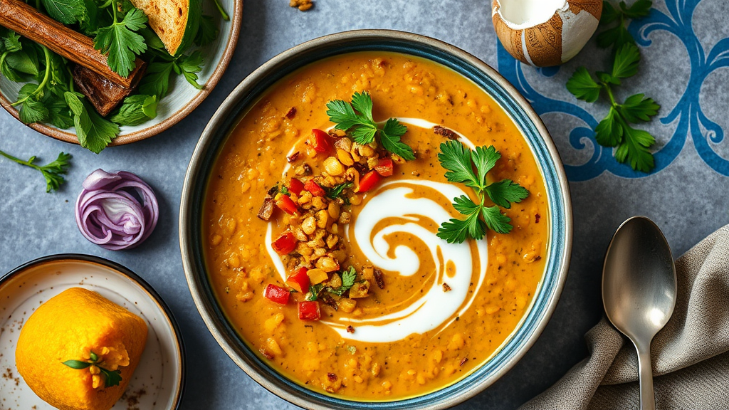 Spiced Coconut Lentil Soup