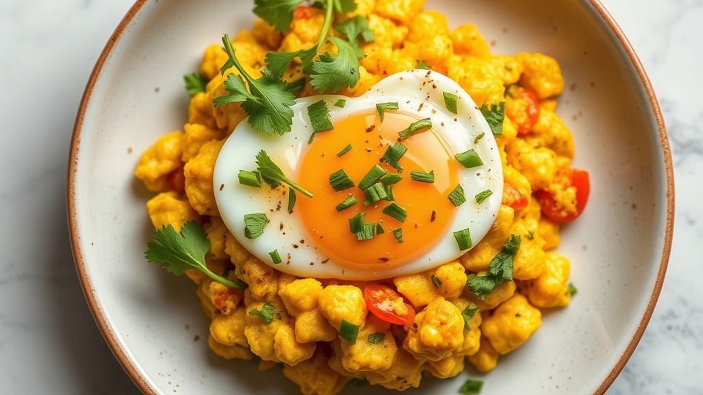 Spiced Ginger Garlic Egg Scramble