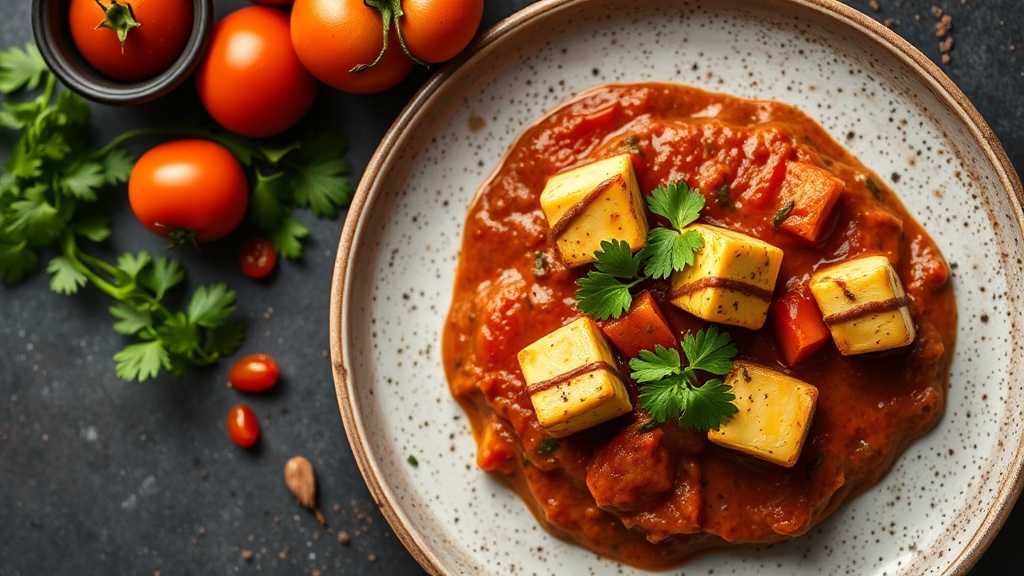 Spiced Paneer and Tomato Masala