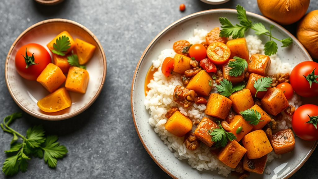 Spiced Potato and Tomato Curry